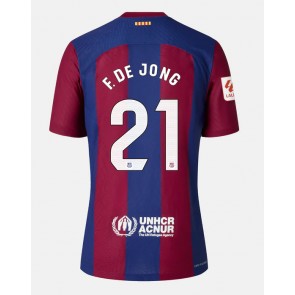 Barcelona Frenkie de Jong #21 Koszulka Podstawowych 2023-24 Krótki Rękaw